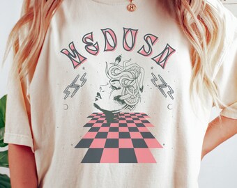 Medusa Distressed Band T-Shirt Griechische Mythologie Medusa Shirt Griechische Göttin Griechische Bekleidung Feminismus Shirt Schlangen Shirt Schlangen Pullover Medusa Kostüm
