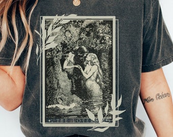 Sappho Shirt Lovers Tarot Card Aphrodite Shirt Tarot Card Shirt Greek Mythology Mythology Shirt Greek Goddess Greek Apparel Light Academia