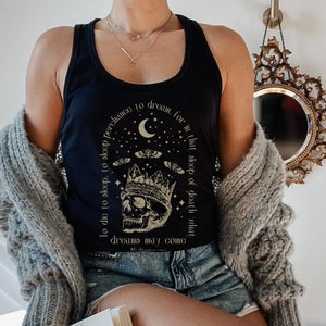 Shakespeare Tank Top Poet Shirt Bookish Shirt Shakespeare T Shirt Literature Shirt Literary Shirt Dark Academia Clothing Gothic Clothes