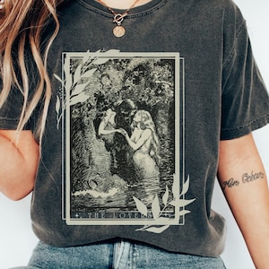 Sappho Shirt Lovers Tarot Card Aphrodite Shirt Tarot Card Shirt Greek Mythology Mythology Shirt Greek Goddess Greek Apparel Light Academia