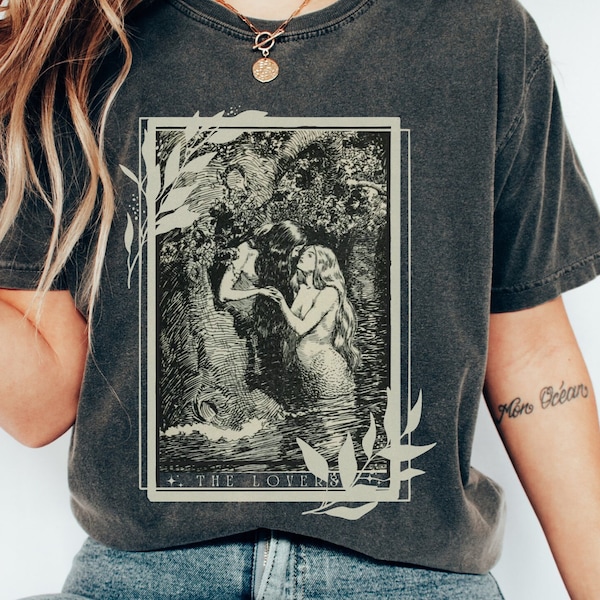 Sappho Shirt Liebhaber Tarot Karte Aphrodite Shirt Tarot Karte Shirt Griechische Mythologie Mythologie Shirt Griechische Göttin Griechische Kleidung Licht Academia