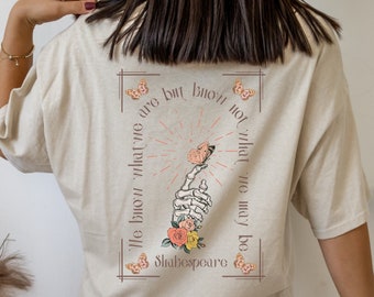 Shakespeare Shirt Poet Shirt Bookish Shirt Shakespeare T Shirt Literature Shirt Literary Shirt Dark Academia Clothing Gothic Clothes