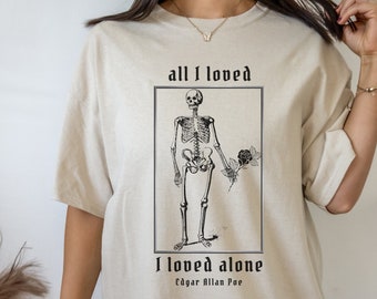 Edgar Allan Poe Poet Shirt Edgar Allen Poe Literary Shirt Poe T Shirt Literature Shirt Dark Academia Clothing Bookish Shirt Librarian Shirt