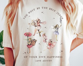 Jane Austen Emma Fairycore Shirt Jane Austen Shirt Cottage Core Shirt Fairy Grunge Shirt Light Academia Shirt Forestcore Clothing Book Shirt