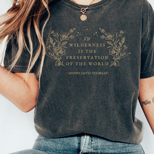 Henry David Thoreau Camicia Libresco Camicia Accademia Leggera Camicia Letteraria Camicia Poeta Camicia Cottagecore Camicia Letteratura Colori Comfort