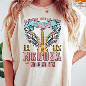 Medusa Distressed Band Tee Vintage Band T Shirt Snake Shirt Greek Mythology Greek Goddess Medusa Shirt Greek Apparel Grunge Fairycore