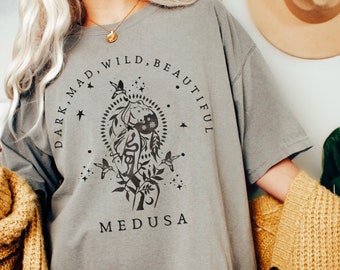 Medusa Shirt Greek Mythology Greek Goddess Greek Apparel Light Academia Snake Shirt Snake Sweater Medusa Costume Witchy Clothes