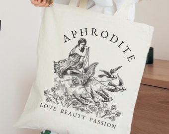 Bolsa Estética Deusa Grega Afrodite, Deusa do Amor, Bolsa de Livros, Bolsa de Mitologia Grega, Bolsa Light Academia Cottagecore