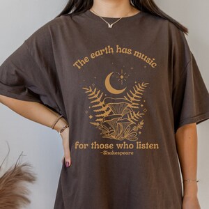 Camiseta Shakespeare Camiseta Poeta Camiseta Hongo Camiseta Bookish Camiseta Mística Camiseta Literaria Camiseta Dark Academia Camiseta Dark Cottagecore Camiseta Hongo