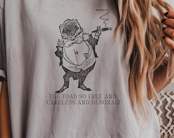 Wind In The Willows Frog Shirt Toad Shirt Funny Frog Shirt Frog Hoodie Mr Toad Bookish Things Frof Tshirt Book Themed Gifts Goblincore
