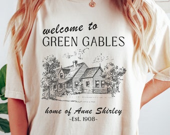 Chemise Anne Of Green Gables Anne Shirley Gilbert Blythe Bookish Merch Chemise Kindred Spirits Cottagecore Chemise Light Academia Col rond Bookish