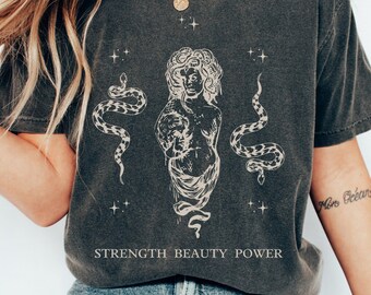 Medusa Shirt Serpent Shirt Greek Mythology Greek Goddess Greek Apparel Snake Shirt Medusa Costume Greek Myth Shirt Light Academia Shirt