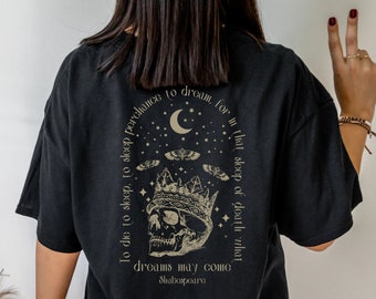 シェイクスピアシャツ 詩人シャツ ダークアカデミア服 ゴシック服 ダークコテージコアブックシャツ ブックシャツ 文学シャツ 神秘的なシャツ