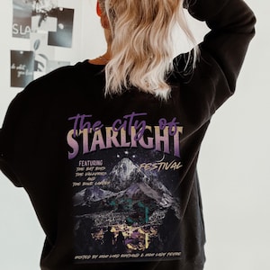 City Of Starlight Acotar Sweatshirt LICENSED Sarah J Maas Merch Bookish Things Sarah J Maas Gifts Velaris Sweatshirt Acomaf Rhysand Acotar