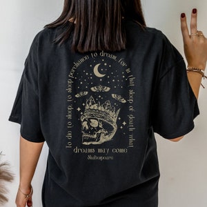 Shakespeare Shirt Poet Shirt Dark Academia Clothing Gothic Clothes Dark Cottagecore Book Shirt Bookish Shirt Literature Shirt Mystical Shirt