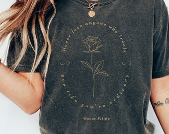 Oscar Wilde Shirt Poet Shirt Bookish Shirt Literature Shirt Light Academia Shirt Dark Academia Shirt Cottagecore Shirt Comfort Colors