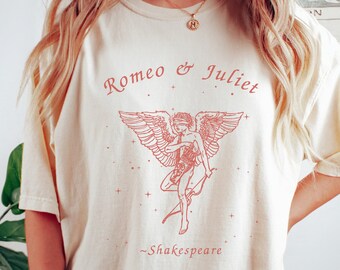 Romeo And Juliet Shakespeare T Shirt Light Academia Shirt Bookish Shirt Comfort Colors Poet Shirt Shakespeare Shirt Coquette Clothing