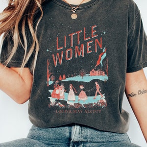 Retro Little Women Shirt Light Academia Shirt Louisa May Alcott Literary Shirt Amy March Shirt Bookish Merch Librarian Shirt Book Club Shirt