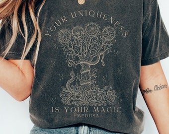 Medusa Shirt Greek Mythology Greek Goddess Greek Apparel Light Academia Snake Shirt Snake Sweater Medusa Costume Witchy Clothes