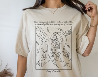 Song of Achilles Shirt Achilles Patroclus Literary Shirt Greek Mythology Poet Shirt Light Academia Mythology Shirt Greek Gods Bookish Shirt
