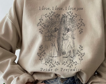 Pride And Prejudice Light Academia SweaterJane Austen Sweatshirt Jane Austen Bookish Sweatshirt Pemberley Sweatshirt Bookish Crewneck