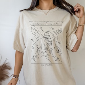 Song of Achilles Shirt Achilles Patroclus Literary Shirt Greek Mythology Poet Shirt Light Academia Mythology Shirt Greek Gods Bookish Shirt