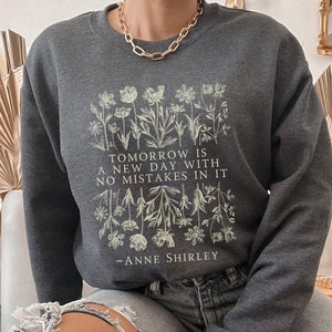 Anne Of Green Gables Bookish Crewneck Bookish Merch Light Academia Cottagecore Sweater Anne Shirley Gilbert Blythe Cottage Core Sweater