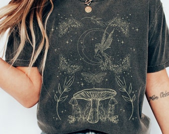 Fairycore Shirt Cottage Core Shirt Fairy Grunge Shirt Fairycore Clothing Grunge Fairycore Y2k Shirt Goblincore Shirt Mushroom Shirt