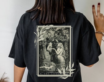 Sappho Shirt Lovers Tarot Card Aphrodite Shirt Tarot Card Shirt Greek Mythology Mythology Shirt Greek Goddess Greek Apparel Light Academia