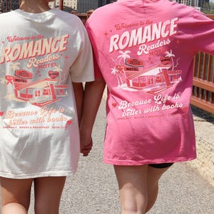 Romance Readers Motel Comfortcolors Romance Book Merch Bookish Things Retro Romantasy Merch Book Related Gifts Booktrovert Booktok Merch