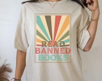 Banned Books Shirt Library Shirt Bookish Shirt Book Club Shirt Vintage Book Shirt Book Clothes Book Club Gifts Literature Shirt