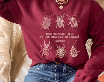 The Metamorphosis Goblincore-trui Franz Kafka Dark Academia Dark Cottagecore Bookish-sweater Cottage Core-trui Kafka-shirt
