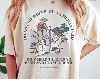 Camiseta retro de poeta Ralph Waldo Emerson, camiseta de mentalidad de crecimiento, camiseta de Emerson con cita de libros, camiseta cottagecore, camiseta literaria, mercancía de libros