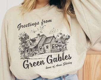 Anne Of Green Gables Sweatshirt Bookish Crewneck Library Sweatshirt Bookish Merch Cottagecore Sweater Anne Shirley Gilbert Blythe Booktok