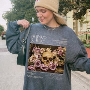 Romeo und Julia Shakespeare Pullover Shakespeare Geschenke Buch Liebhaber Pullover Booktok Merch Whimsigoth Pullover Shakespeare Shirt Bookish Merch