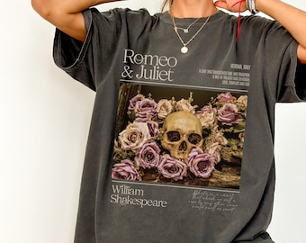 シェイクスピア シャツ ロミオとジュリエット シャツ 本好きグッズ シェイクスピア Tシャツ シェイクスピア ギフト ロミオとジュリエット 敵から恋人へ 快適カラー