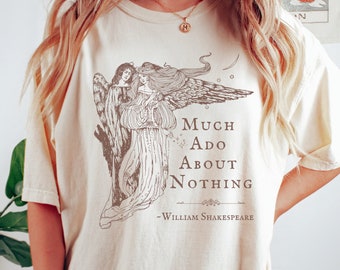 Camiseta de Shakespeare Camiseta de Shakespeare Camiseta oscura de Academia Camiseta de literatura Camiseta oscura de Cottagecore Camiseta de ángel Camiseta de poeta Camiseta renacentista