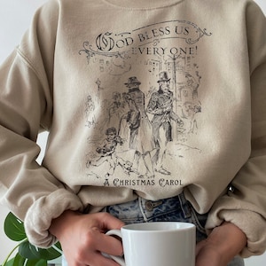 Charles Dickens Vintage Christmas Crewneck A Christmas Carol Scrooge Dickens Christmas Holiday Apparel Light Academia Bookish Sweatshirt