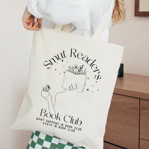 Sac fourre-tout Smut Reader Book Sac fourre-tout esthétique Sac fourre-tout livresque Université légère Sac fourre-tout à la mode Sac fourre-tout mignon Sac fourre-tout littéraire Cadeaux club de lecture