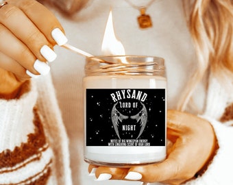 Rhysand Candle Acotar Candle SJM Universe Literary Candle SJM Merch Bookish Candles Fantasy Candle Book Candles Book Themed Candles