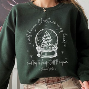 Charles Dickens Sweater A Christmas Carol Christmas Crewneck Bookish Sweatshirt Dickens Christmas Holiday Apparel Holiday Sweater