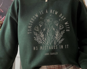 Anne Of Green Gables Sweatshirt Bookish Sweatshirt Book Sweatshirt Light Academia Cottagecore Sweater Anne Shirley Gilbert Blythe Book Shirt