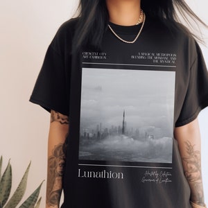 Lunathion Shirt Crescent City Shirt Bookish Merch LICENSED Sarah J Maas Merch Bryce Quinlan Hunt Athalar Ruhn Danaan Crescent City Merch