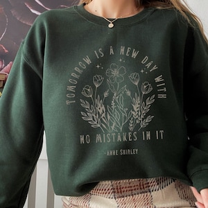 Anne Of Green Gables Sweatshirt Bookish Sweatshirt Book Sweatshirt Light Academia Cottagecore Sweater Anne Shirley Gilbert Blythe Book Shirt