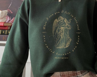 Shakespeare Book Sweatshirt Dark Academia Clothing Reading Sweatshirt Librarian Sweatshirt Bookish Sweatshirt Indie Sweatshirt Book Shirt