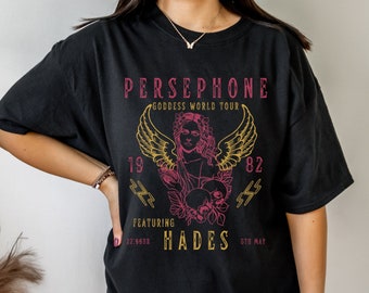 Hades And Persephone Vintage Band T Shirt Persephone And Hades Greek Mythology Distressed Band Tee Hades Shirt Greek Goddess Greek Apparel