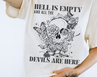 Shakespeare Shirt Tempest Dark Academia Shirt Bookish Merch Goblincore Shirt Dark Cottagecore Poet Shirt Bookish Crewneck Moth Shirt