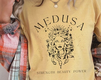 Medusa Shirt Greek Mythology Greek Goddess Greek Apparel Light Academia Snake Shirt Snake Sweater Medusa Costume Witchy Clothes