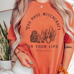 Shakespeare Shirt Dark Academia Shirt Witchy Shirt Crystal Shirt Mystical Shirt Shakespeare T Shirt Literary Shirt Poet Shirt Bookish Shirt