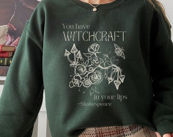 Sudadera Shakespeares Sudadera Witchy Sudadera Bookish Suéter Goblincore Sudadera Dark Cottagecore Sudadera Mushroom Sudadera Moth